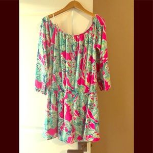 Lily Pulitzer PINK/AQUA Romper